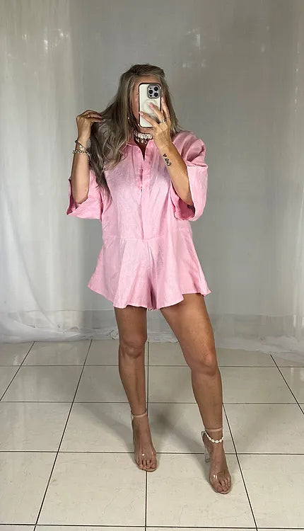 Lou Lou Playsuit - Pink