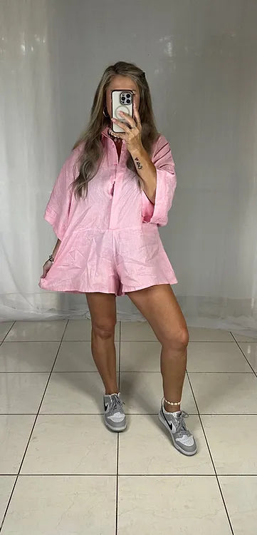 Lou Lou Playsuit - Pink